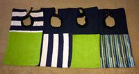 Bibs w/Adjustable Metal Snaps, Clothing Protector- Absorbent, Waterproof