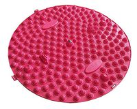 Round Foot Massager Therapy Mat Foot Massage Pad Shiatsu Sheet [Red]