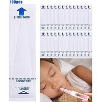 HUQUAN 100pcs Thermometer Probe Covers Disposable Digital Thermometer Protective Covers for Hospital Home New