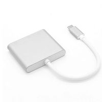 3 in 1 Portable Usbc to Hdmi 3.1 Converter Adapter Typec to hdmi HDMI/USB 3.0/TypeC Adapter Type-C Aluminum for MacBook