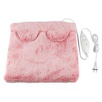 Cliramer Heating Pad, Electric Heated Foot Warmer - Auto Shut Off, Ultra Soft Flannel Heat Therapy Wrap Extra Large for Feet, Back, Waist, Abdomen with Extra Long Cord, 15" x 15" (Hot Pink)