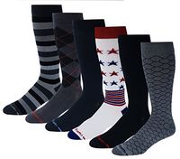6 Pairs Pack Moderate ( 15-20 mm Hg ) Sports , Travelers , Anti-Fatigue , Graduated Compression Socks (10-13, Assorted)