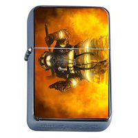Firefighter Flip Top Oil Lighter D2 Heroes Fireman Rescue Fire Dept