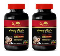 Energy and Metabolism - Anti-Gray Hair Solution - for Men and Women - Saw Palmetto biotin - 1 Bottle (60 Capsules)