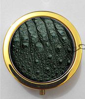 BlackKey Crocodile Texture Pattern 3-Compartment Decorative Pocket Gift Box Case Organizer for Pill, Color 2 -1346