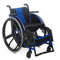 Wheelchair Medical Equipment Ultra Lightweight Aluminium Folding Transit, Foldable and Self-Propelled, Stylish Sport with Folding Back Wide for Adults elde