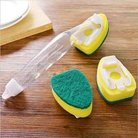 ♛ Euone Sponge Rubbing♛ 6Pack Dishwand Refill Sink Clean Sponge Brush Refill Replacement Heads Non-Scratch Kitchen Dish Scrubber Pads