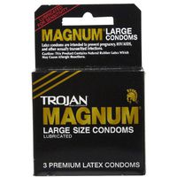 Trojan Magnum Large Lubricated Premium Latex Condoms - 12 Packs 3 Condoms in Each Pack ( 36 Condoms Total )