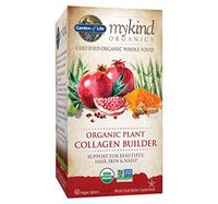 Garden of Life mykind Organic Plant Collagen Builder - Vegan Collagen Builder for Hair, Skin and Nail Health, 60 Tablets *Packaging May Vary*