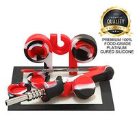 Ornate Ocean Silicone Honey Straw 6.5” (Red Pack)