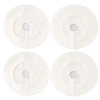 Pack of 2 Pairs - 80mm Justfitgear Headphone Earpad Earcup Covers Sleeves Elastic Cotton Protectors Fits Beats Solo 1.0 2.0 3.0 On Ear Headset Headphones (White)