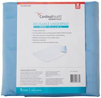 Reusable Blue and White Underpad Incontinence 34 X 36 ONE Count Washable Medium Absorbency Cotton 4 Layer