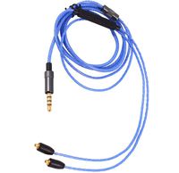 Audio Cable Cord 3.5mm Jack Cable 250D Nylon for MMCX Connector SE215 SE425 SE535 DIY Headphone(Blue)