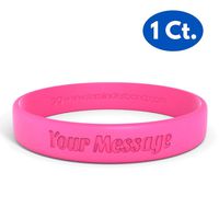 Reminderband Classic Custom 100% Silicone Wristband - Personalized Silicone Rubber Bracelet - Customized, Events, Gifts, Support, Causes, Fundraisers, Awareness - Men, Women, Kids