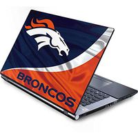 Skinit Decal Laptop Skin for Generic 12in Laptop (10.6in X 8.3in) - Officially Licensed NFL Denver Broncos Design