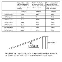 Veryke 10FT Portable Folding Wheelchair Ramps Non-Skid Aluminum Single Fold Wheelchair Loading Traction Threshold Ramp with Ribbed Surface and Carrying Handle, Holds up to 600 lbs