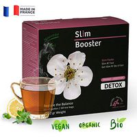 Liber-Tea Slim Booster Detox Tea, Weight Loss Tea, Promotes Fat Burning, Herbal Slimming Tea, Slim Tea Bags, Detox slimming Tea, All Natural Slimming Tea for Men & Women, Serve Hot or Cold (60 Pack)