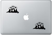 Sea Otter Finding Dory Decal PetsAffectionLaptop2187 Set Of Two (2x) , Dog Decal , Sticker , Laptop , Ipad , Macbook