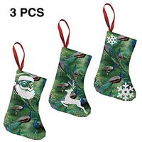Christmas Stockings Decoration Wild Wings Pagent of Color Scenic Peacock Unique for Funny Xmas Party