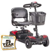Drive Medical Scout 4 Power Mobility Scooter 20 AH Battery Extended Range with 5 Year Extended Warranty