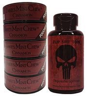 Jake's Mint Chew Cinnamon Pouch - 5 Cans - Includes Mud Bud Disposable Spittoon (Punisher MB)