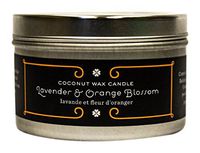 PURE PLANT HOME Coconut Wax Med Silver Tin Lavender/Orange Blossom