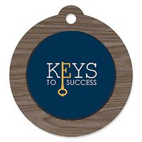 Big Dot of Happiness Grad Keys to Success - Graduation Party Favor Gift Tags (Set of 20)