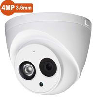 4MP Outdoor Security PoE IP Camera HDW4433C-A 3.6mm Fixed Lens,2688x1520 Resolution,EXIR Turret Network Surveillance Camera,164ft/50m Night Vision, H.265,IP67,ONVIF