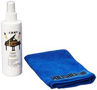 Super High Gloss Piano Polish Bundle - 8oz bottle w/Microfiber Polishing Cloth - Distributed by A Fully Authorized Cory Products Dealer