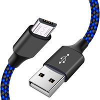 Short Micro USB Charging Cable 1.5Ft,Micro USB Fast Android Charger Cord for Samsung Galaxy J7 S7 Edge J3 S5 S6 Note 5 LG Stylo 2/3 G3 G4 V10 K20 K30 Plus,HTC,Moto,Nexus,TV Stick,Chromecast,Power Pack