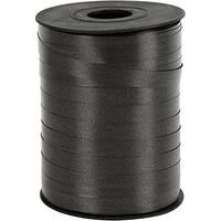 Gift Ribbon, W: 10 mm, black, 250 m