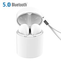 Wireless Bluetooth Headset TWS, V5.0 Bluetooth Wireless in Ear Headphones, Double Ear Canal Call Technology, with Microphone and Charging Box for iOS or Android Phone