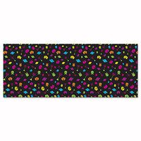 Beistle 52127 80's Backdrop, 4' x 30', Multicolored