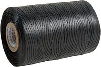 Wax Lacing Cord Nylon Black, 0.09" Width