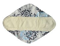 12 Inch Heavy Flow Bamboo Mama Cloth/ Menstrual Pads/ Reusable Sanitary Pads (Silver)