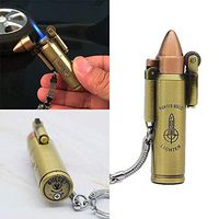 ZHENDUO Classic Jet Turbo Butane Flame Lighter Windproof Refillable Creative Mini Metal Ball Shape Keychain Bag Portable Cigarette Gift Outdoor