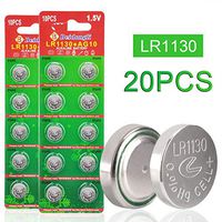 Beidongli AG10 LR1130, L1130,LR54, 389,390,1.5V Button Coin Cell Batteries 20 Pack