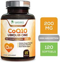 CoQ10 High Absorption Coenzyme Q10 200mg - Made in USA - Natural Antioxidant Support for Heart Health and Normal Energy Production for Men & Women - Non-GMO, Gluten Free - 120 Softgels