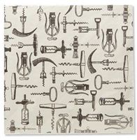 Harman Vintage Corkscrew Cocktail Beverage Paper Napkins, 20-ct