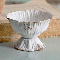 CTW Home Collection 790068 Mini Scalloped Cup Kitchen Supplies, 3" diameter x 2" Height, White