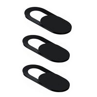 Ikevan 1Pcs Sliding Webcam Cover Webcam Cover Web Camera Privacy Blocker Computer Phone Ultra-Thin Black (3PCS Black)