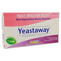 Boiron Labs Yeastaway Suppository - 7 per pack -- 3 packs per case.