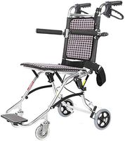 LHBNH Comfortable Wheelchair The Optical Transmission Folding Wheelchair self-propelled Wheelchair with a Wheelchair Aluminum Puncture Impact Walker Chair Portable Travel Affordable
