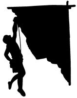 hBARSCI Rock Climbing Vinyl Decal - 5 Inches - for Cars, Trucks, Windows, Laptops, Tablets, Outdoor-Grade 2.5mil Thick Vinyl - Black