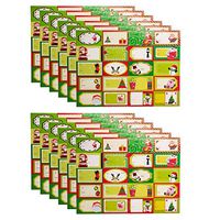 Santa’s Studio (240 Count) Premium Assorted Holiday Sticker Gift Tags for Christmas Presents Stocking Stuffers