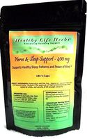 Nerve and Sleep Support Herbal Blend Capsules 400 mg - Supports Sleep and Calmness (180 ct)