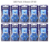Sony Size 675 PR44 0% Mercury Hearing Aid Batteries with Blue Tab Pack of 180