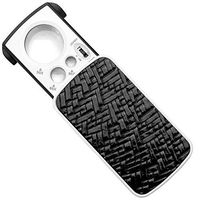 Boutiques / 30X 60X 90X Magnifying Glass Multi Power Small UV Portable Loupe Magnifier with LED Lighted for Jewellery Appraisal and Reading, 133 * 56mm