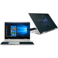 MightySkins Skin Compatible with HP Envy x360 Convertible 15" (2018) - Metal Scorpion | Protective, Durable, and Unique Vinyl Decal wrap Cover | Easy to Apply, Remove | Made in The USA