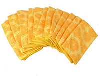 DII Bulk Pack Microfiber Cleaning Towels, 16 by 24-Inch, Lemon, Set of 12